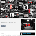 Screen shot of the Iq Studio Productions Ltd website.
