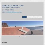 Screen shot of the Sollett Bros Ltd website.