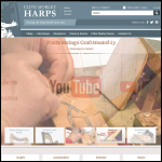 Screen shot of the Clive Morley Harps Ltd website.