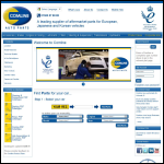 Screen shot of the Comline Auto Parts Ltd website.