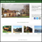 Screen shot of the Belfairs Riding School Ltd website.