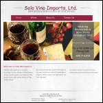 Screen shot of the Solo Exports Ltd website.