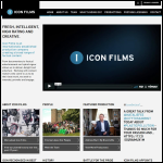 Screen shot of the Ikon Productions Ltd website.