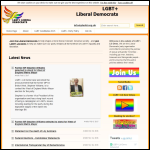 Screen shot of the The Liberal Democrats Ltd website.