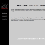 Screen shot of the Mikado Computing Ltd website.