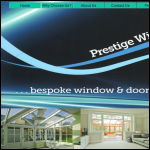 Screen shot of the Prestige Windows Ltd website.