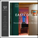 Screen shot of the Eastcote Studios Ltd website.