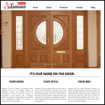 Screen shot of the Adamson Homes Ltd website.
