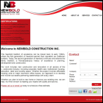 Screen shot of the Newbold Construction Ltd website.