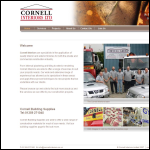 Screen shot of the Cornells Building Supplies Ltd website.