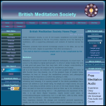 Screen shot of the British Meditation Society website.
