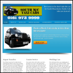 Screen shot of the South Manchester Radio Cabs Ltd website.