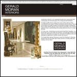 Screen shot of the Gerald Moran Interiors Ltd website.