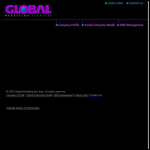 Screen shot of the Global Marketing Services Ltd website.