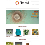 Screen shot of the Tumi Ltd website.