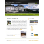 Screen shot of the Henry Jones Construction Ltd website.