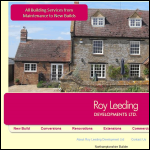 Screen shot of the Roy Leeding Developments Ltd website.