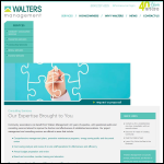 Screen shot of the Walters Management Services Ltd website.