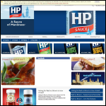 Screen shot of the Hp Foods Ltd website.