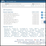 Screen shot of the Findlocal Ltd website.