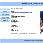 Screen shot of the Woodstock Timber Supplies Ltd website.