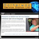 Screen shot of the Rotherwas Service Station Ltd website.