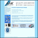 Screen shot of the Ionic Engineering Ltd website.