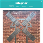 Screen shot of the Lifeprior Ltd website.