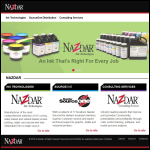 Screen shot of the Nazdar Ltd website.