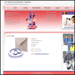 Screen shot of the Merchandising (UK) Ltd website.