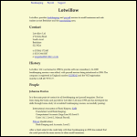 Screen shot of the Lotwillow Ltd website.