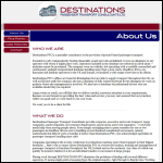 Screen shot of the Destinations Passenger Transport Consultants Ltd website.