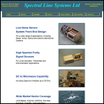 Screen shot of the Spectral Lines Ltd website.