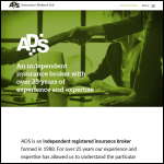 Screen shot of the A.D.S. Insurance Brokers Ltd website.