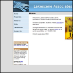 Screen shot of the Lakescene Associates Ltd website.