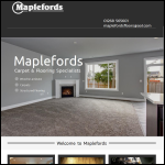 Screen shot of the Mapleford Ltd website.