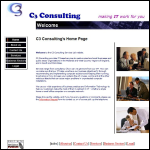 Screen shot of the C3 Consulting Ltd website.