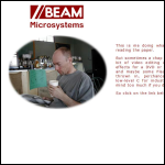 Screen shot of the Beam Microsystems Ltd website.