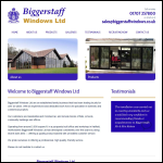 Screen shot of the Biggerstaff Windows Ltd website.