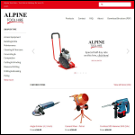 Screen shot of the Alpine Power Tools Ltd website.