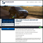 Screen shot of the Blue Anchor Bay Garage Ltd website.