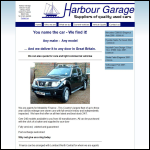 Screen shot of the Harbour Garage Sales Newhaven Ltd website.