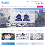 Screen shot of the Snowbizz Vacances Ltd website.