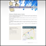 Screen shot of the Blueline Express Ltd website.