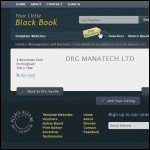Screen shot of the Drg Manatech Ltd website.