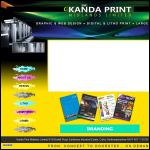 Screen shot of the Kandaprint Ltd website.