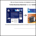 Screen shot of the United Business Machines Ltd website.