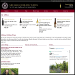 Screen shot of the Michael Jobling Wines Ltd website.