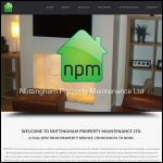 Screen shot of the Nottingham Property Services Ltd website.