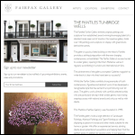 Screen shot of the Fairfax Gallery website.